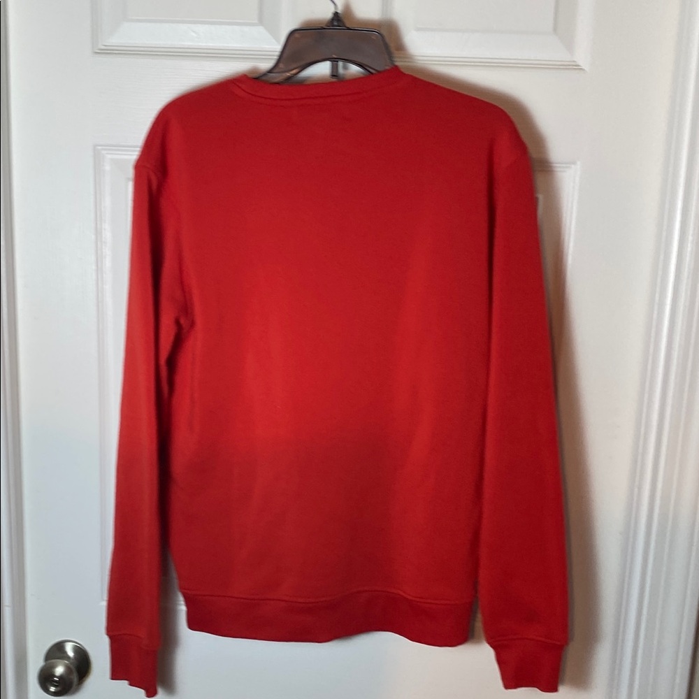Black Pike Red Crewneck Sweater with Savage Bear Graphic Size M - Picture 6 of 8